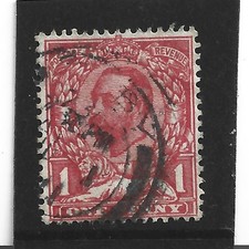 GB GV 1912 sg 336 1d scarlet booklet stamp fu, cat. £30