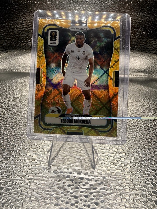 2026 Prizm FIFA World Cup Teboho Mokoena #414 Gold Celestial Lattice /10 🔥