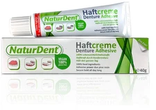 Natural Strong Denture Adhesive holds Dentures Longer and Stronger No Zinc No...