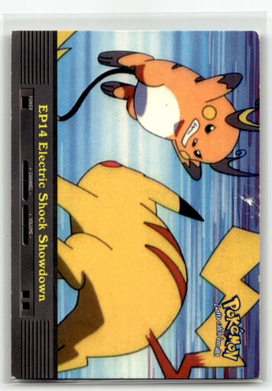 Pokemon EP14 Electric Shock Showdown 1999 Topps TV Animation #14