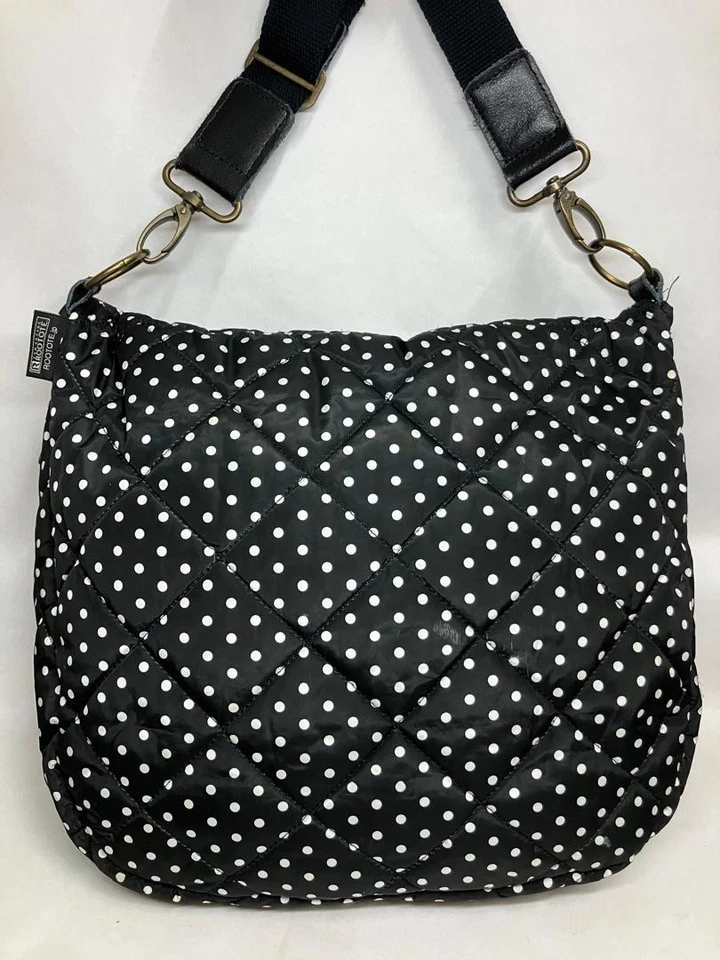 Bolso de Mano ROOTOTE RT Canguro Japón Negro Lunares Bolso Bandolera Grande y Duradero Foto 3 de 4