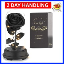 Forever Preserved Black Rose Birthday Gifts for Women,Eternal Flower Gifts for M