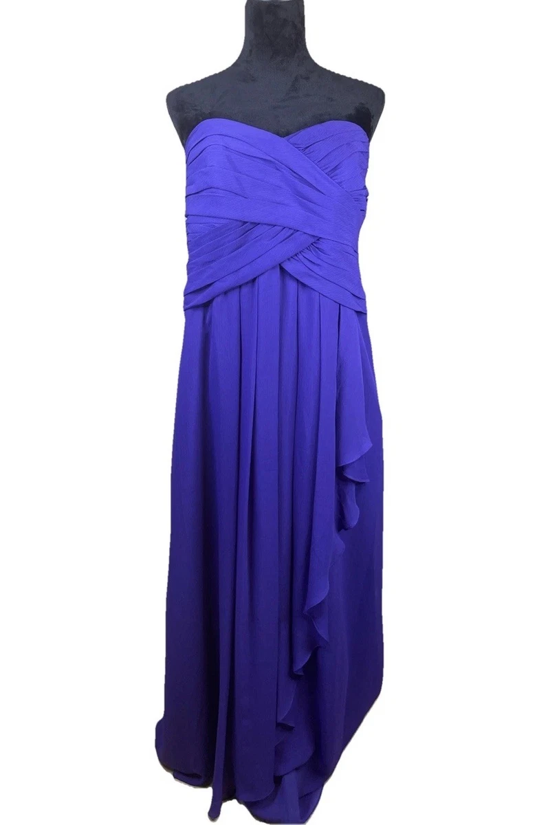 david bridal purple dress Davids Bridal Dress Womens 2 Plum Purple F19704 Bridesmaid