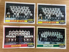 1980-81 Topps NHL Hockey Team Poster Insert You Pick Bruins Maple Leafs Rockies