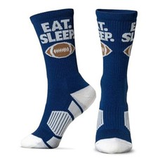 Football Performance Crew Socks - Youth  Adult - Small Eat Sleep Football