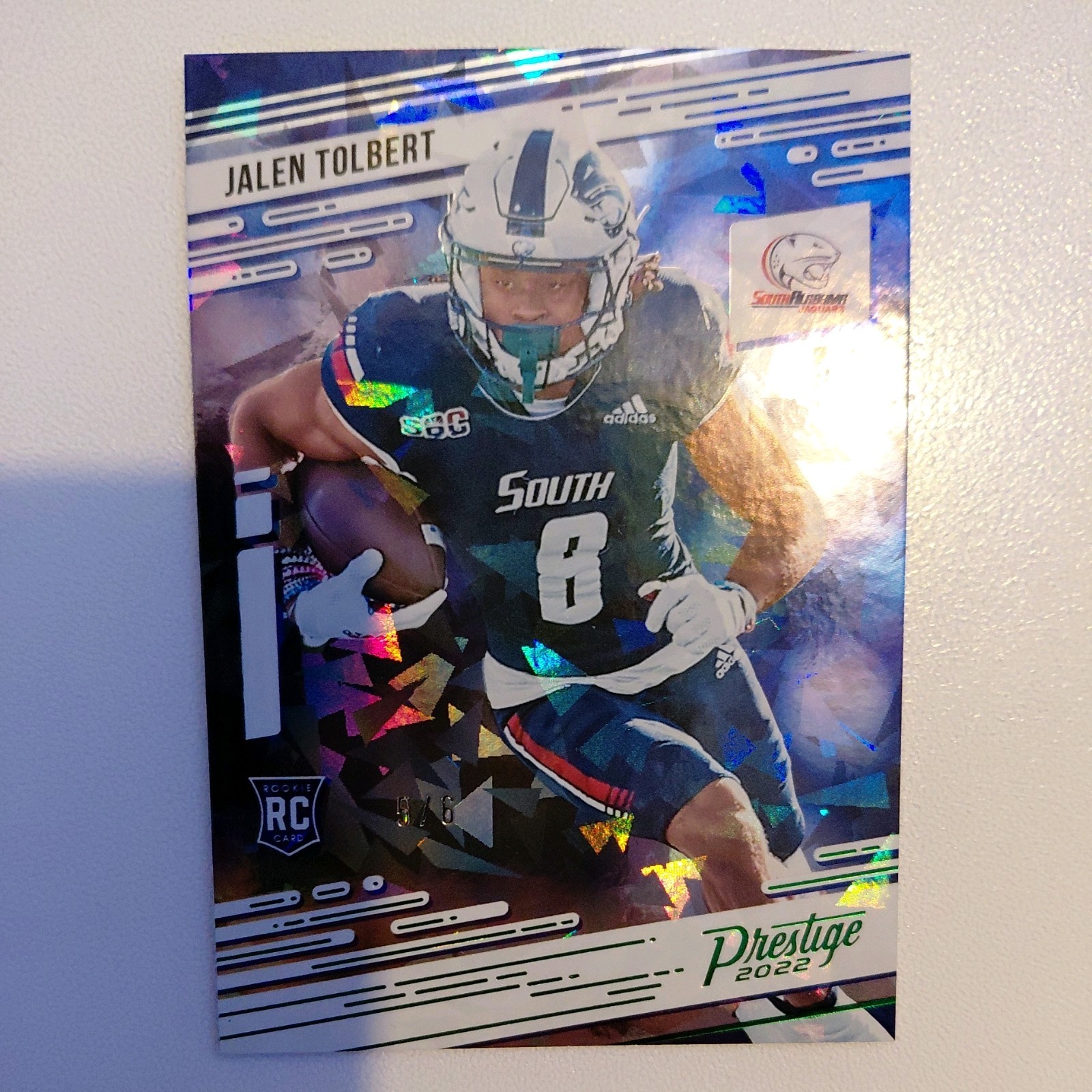 Jalen Tolbert Panini Chronicles Draft Picks Prestige #19 Cracked Ice