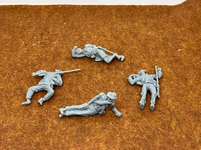 LOD Enterprises Plastic Figure Set LOD061 U.S. CIVIL WAR CONFEDERATE CASUALTIES