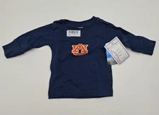 Auburn Tigers Two Feet Ahead Infant Long Sleeve Cotton T-Shirt, 6 Month, New