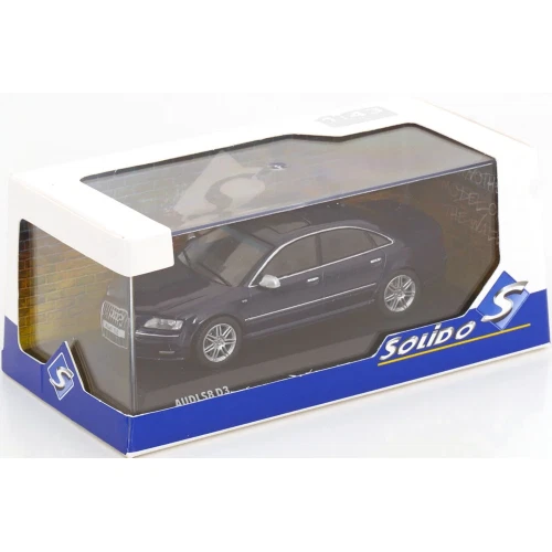 AUDI A8 S8 (D3) 2010 DARK BLUE 1:43 Solido Auto Stradali Modellino Nuovo - Immagine 3 di 3