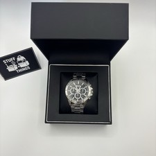 Image of Hugo Boss 1514057 Mens Chronograph Watch Black Dial Stainless Steel Boxed