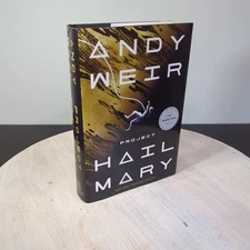 Project Hail Mary Andy Weir Hard Cover Dust Jacket Upcoming 2026 Scifi Film
