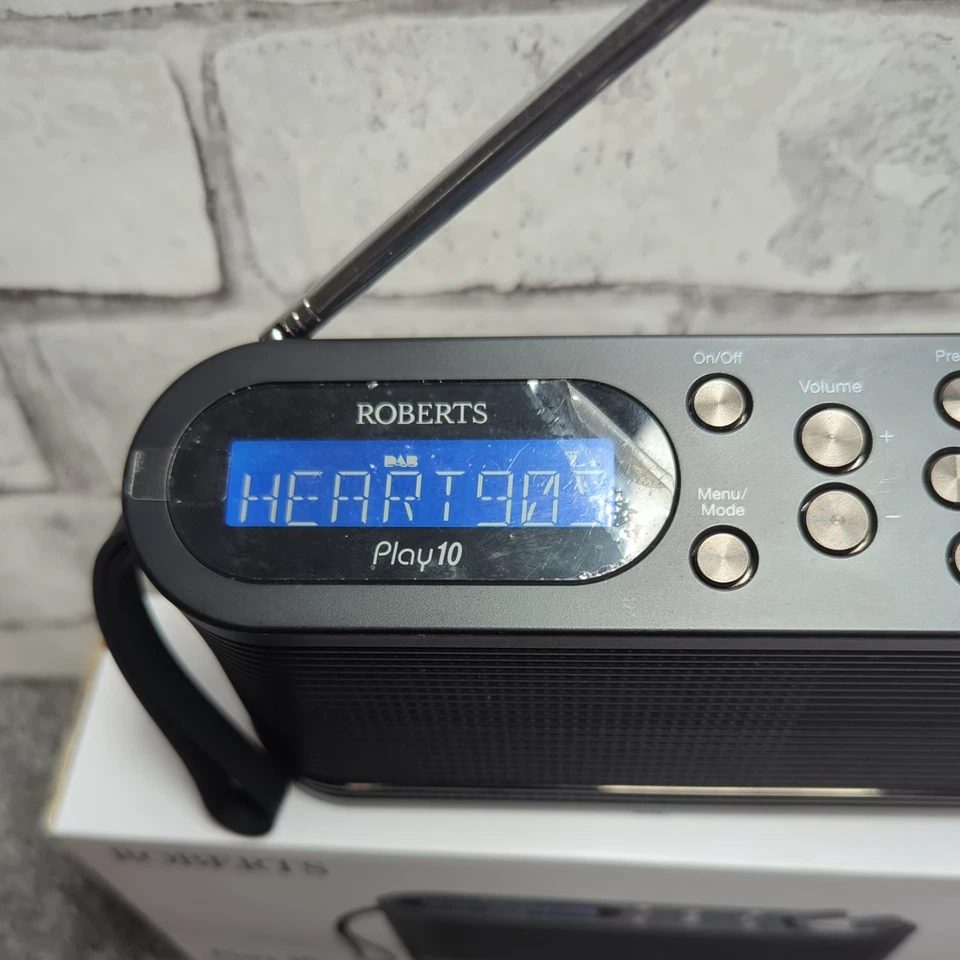 Roberts Radio PLAY10 DAB Digital With FM Tuner - Black. Opened Box But Not Used - Image 3 of 4