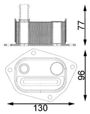CLC 198 000S MAHLE Ölkühler, Motoröl für HYUNDAI,KIA