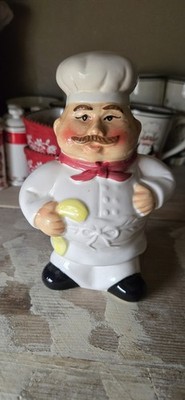 Cute Ceramic Pri-owned Chef Statue