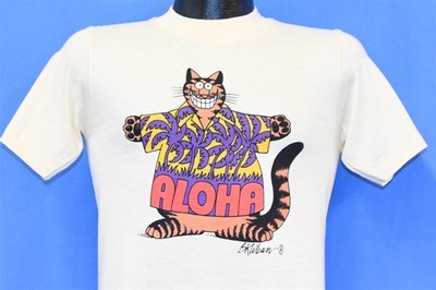 vintage 80s B KLIBAN FAT CAT ALOHA CRAZY SHIRTS HAWAII COTTON t