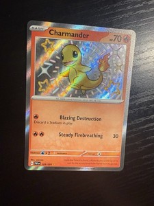 how much is a shiny charmander pokemon card worth #109 Rare Paldean Fates (PAF) Poster Print [R] Tail on Fire (10) Search your deck for a R Energy card and attach it to this Pokmon how much is a shiny