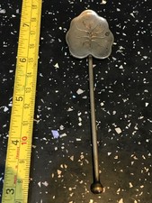 Vintage EPNS Leaf Shaped Cocktail Stirrer/Spoon Victorian Silver Plated