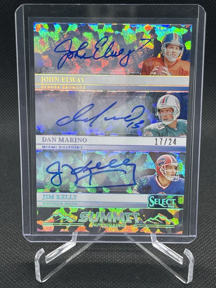 Panini Dan Marino Autographed Football Sports Trading Cards
