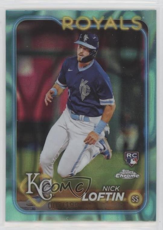 2024 Topps Chrome Aqua Lava Refractor /199 Nick Loftin #183 Rookie RC