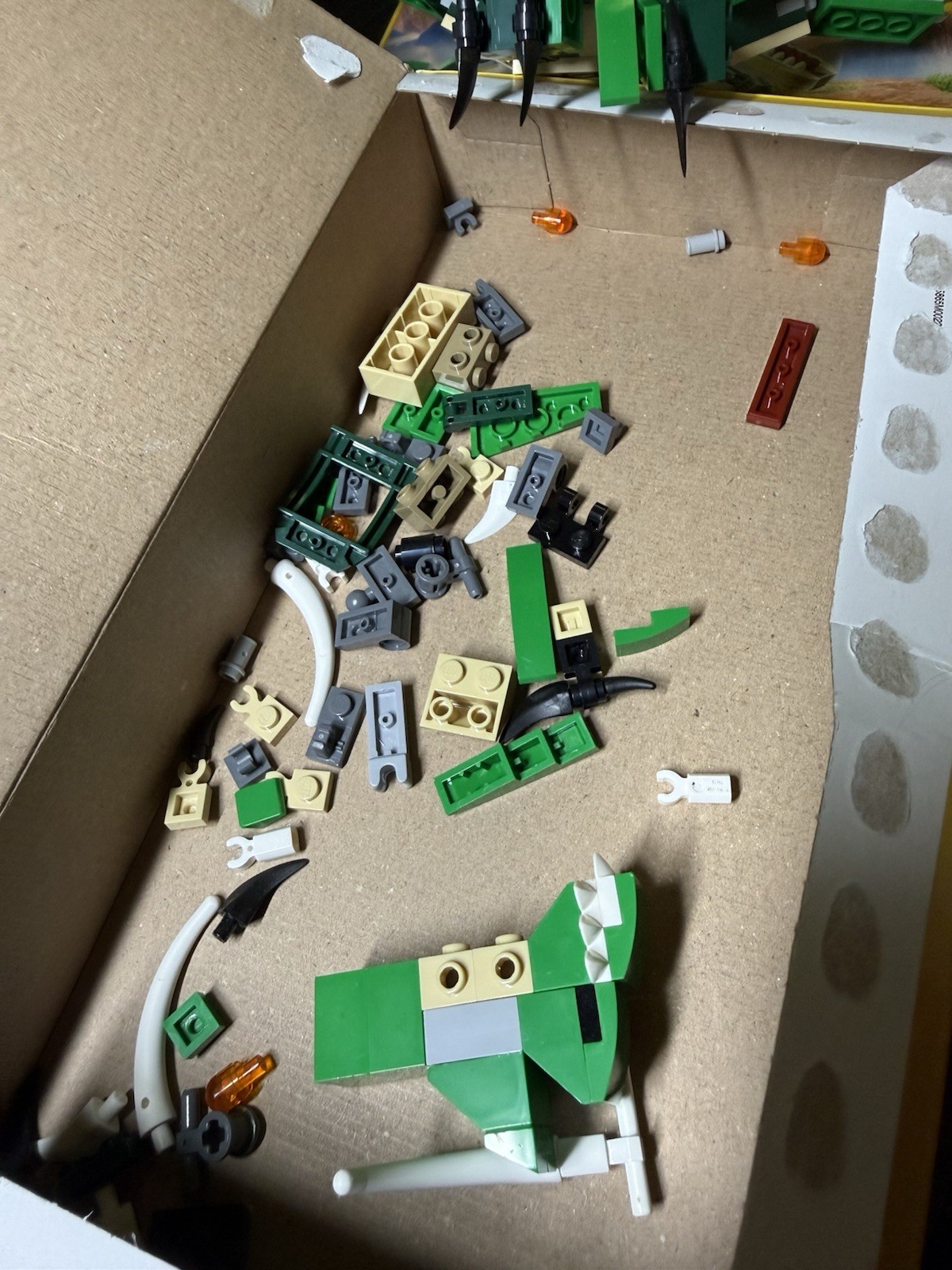 LEGO Creator 3 in 1 31058 Dinosauro Set in plastica con scatola e istruzioni