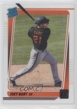 2021 Panini Chronicles Clearly Donruss Rated Rookies Red 1/100 Joey Bart #22 b9e