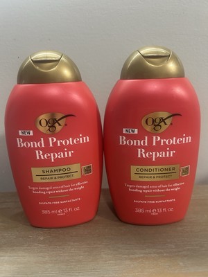 OGX Repair & Protect Bond Protein Repair Shampoo & Conditioner 13 fl oz 
