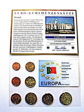 Portugal  Euro Kursm&uuml;nzensatz  2002  im Folienblister