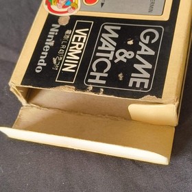 Vintage Nintendo Game & Watch VERMIN wide Screen, Manual, Box set, Japan Working