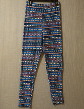 NWT Mayfair Geometric Pattern Leggings High-Rise Super Soft Womens 1XL A11-1