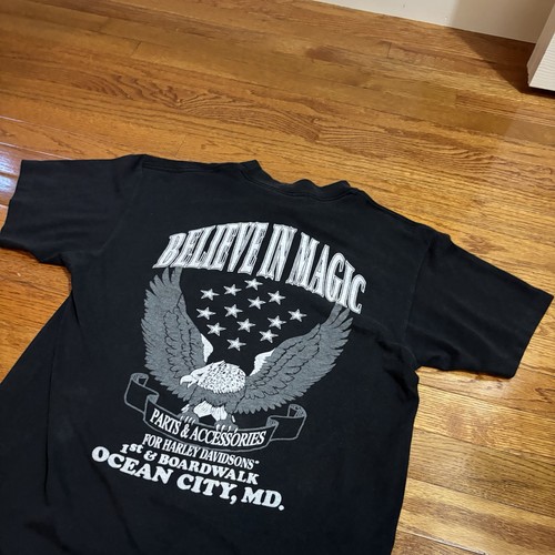 Vintage Harley Davidson 3D Emblem Fort Worth, TX 1991 T Shirt Wolf Large  by Harley-Davidson, Size L, $170 - Photo 7