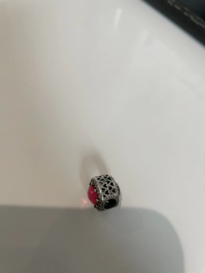 Pandora Bead Charm Rosafarbener Strahlenkranz der Herzen 925 Silber 791725NBP - Bild 2 von 3