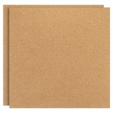 2 Pcs 12x12" 1/4" Thick Cork Board Tiles Square Bulletin Board