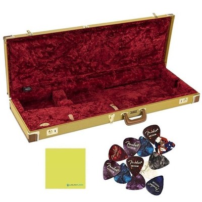 Liquid Audio Fender Classic Series Wood Case Stratocaster /Telecaster , Tweed...