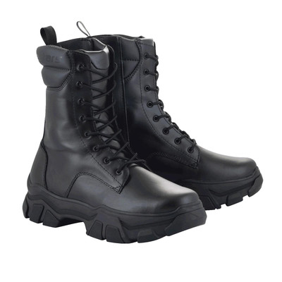 Alpinestars Ava Damen Leder Motorradstiefel Damen Cruiser Schuhe schwarz