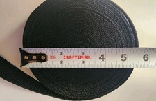 1 Inch Wide 30 Feet Nylon Heavy Duty Webbing 1Inch, Black