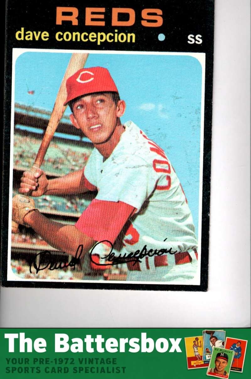 1971 Topps #14 Dave Concepcion RC Authentic Colored Corners X3779441