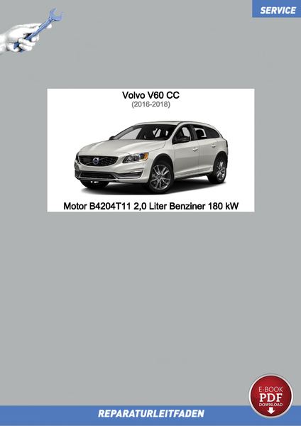 PDF Volvo V60 CC (2016-2018) Reparaturanleitung Motor 2,0 L Benziner 180 Kw-image
