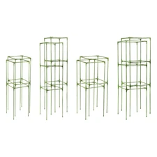 Square Tomato Tower Plant Support Cage 2Pcs Accessories for Indoor Outdoor Quick