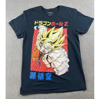 Dragonball Z T-Shirt Men S Black Goku Graphic Cotton Anime Dragon Ball Geek