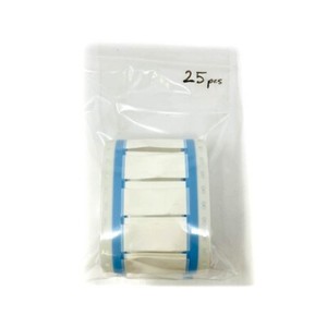 25 pcs TE Connectivity TMS-SCE Series Wire Marker, White Heatshrink Labels