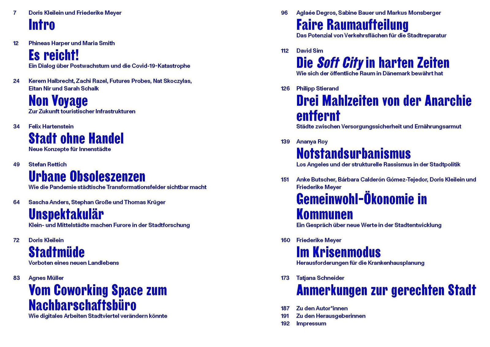 Thumbnail - Doris Kleilein (u. A.) | Die Stadt Nach Corona | Taschenbuch | Deutsch