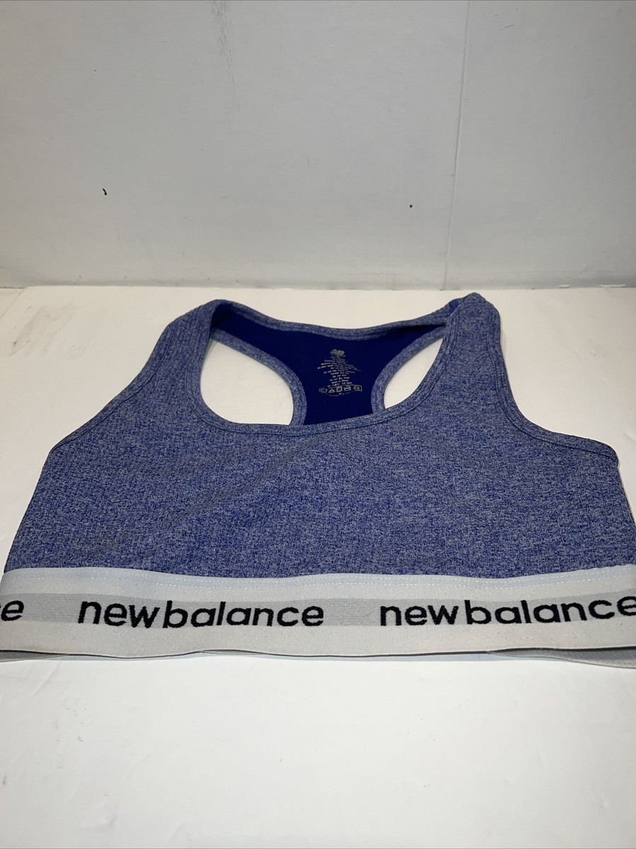 New Balance Blue S Womens Activewear Sports Bra Sleeveless