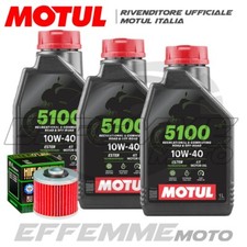 Tagliando YAMAHA XT 600 E 1990-2003 (Kit 3 MOTUL 5100 10W40 + Filtro olio Hiflo)
