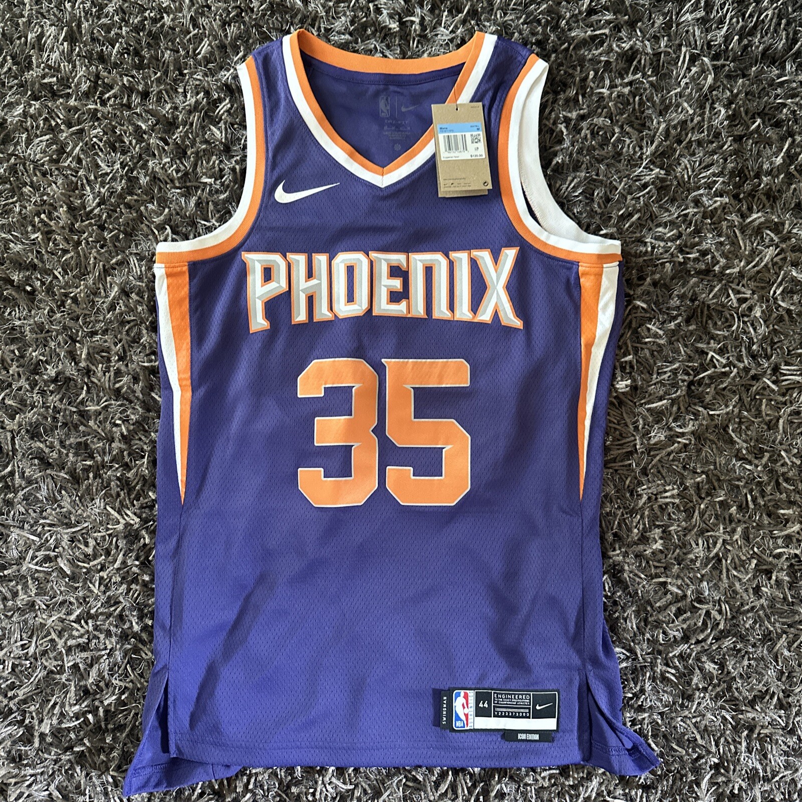 Nike Kevin Durant Phoenix Suns Icon Edition Swingman Jersey Size M FB1811-570