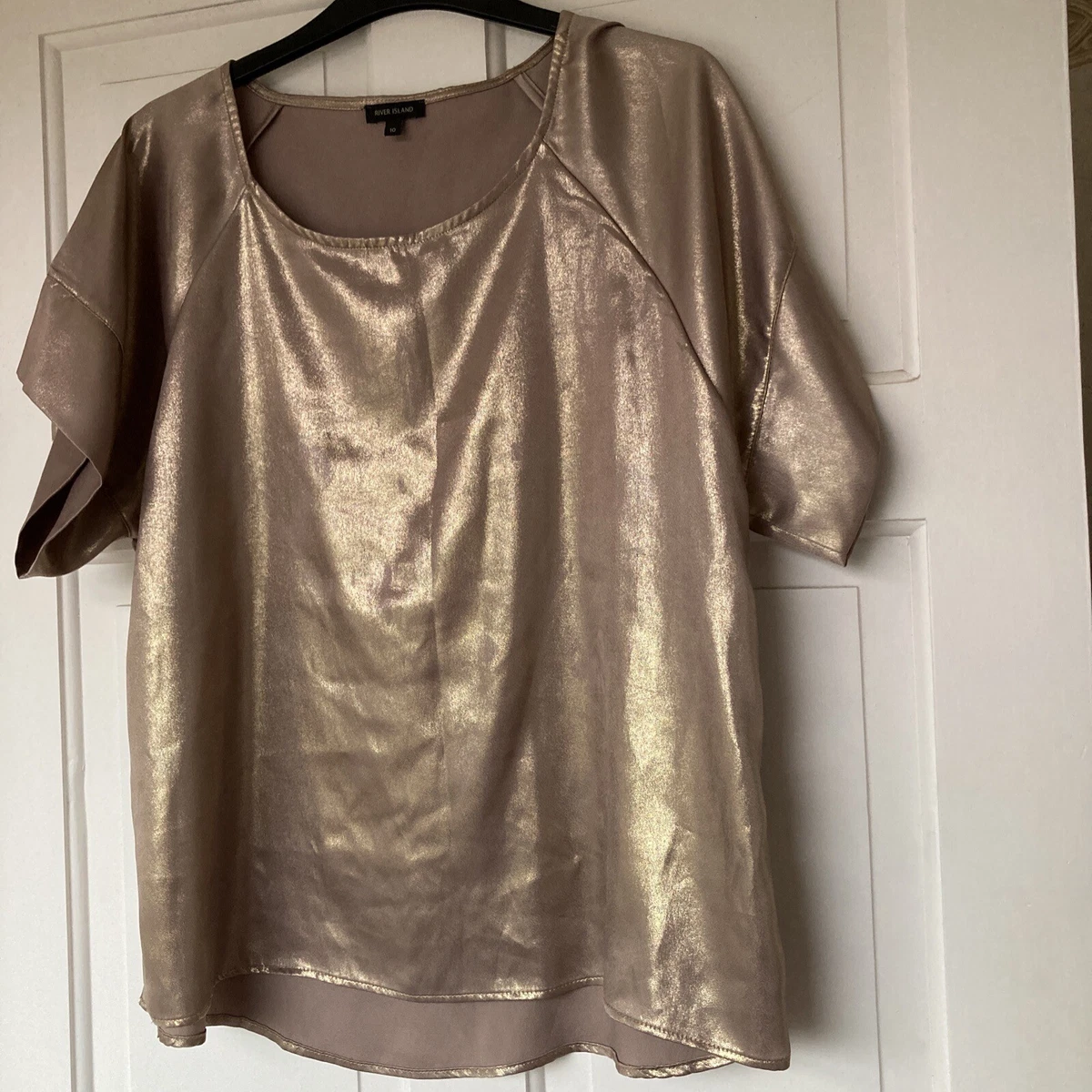 metallic gold shirt
