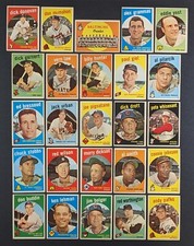 1959 Topps Baseball Set Break 25 Cards Orioles Team