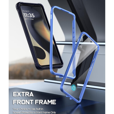 Custodia Poetic Per Motorola Moto Edge 2024/2025 – Protezione Integrale Con Cavalletto, Nera