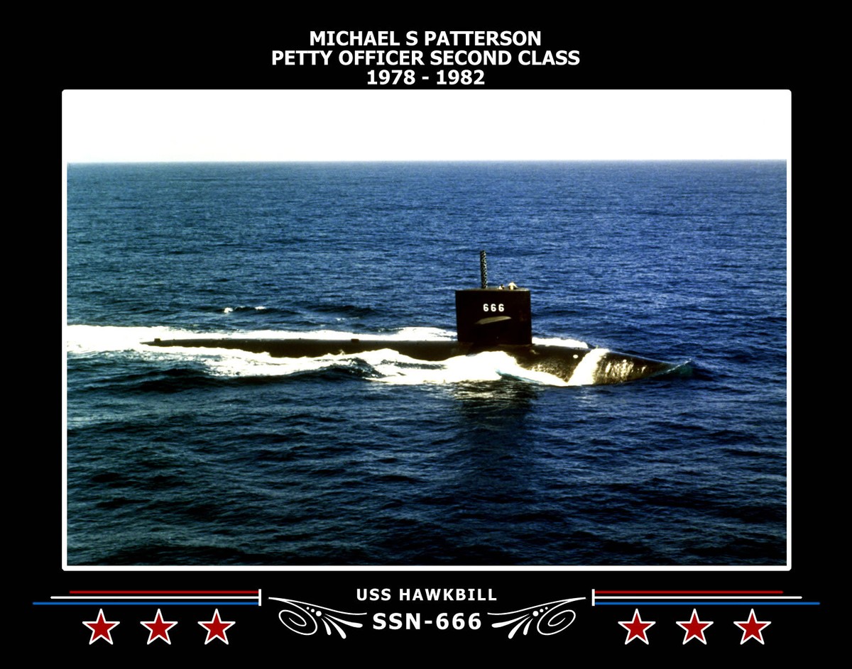 Navy Emporium USS Hawkbill SSN-666 Canvas Photo Print 519SSN666 | eBay
