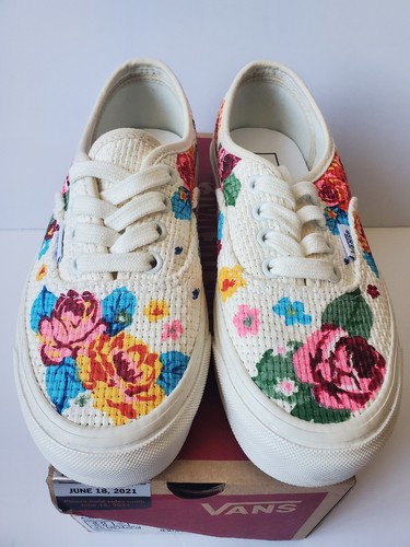 Vans Anaheim Needlepoint 44 DX Floral Sneakers Womens 5.5 Shoes Woven - Picture 3 of 12