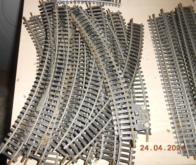 Gros Lot De Rails Jouef HO - Courbes, Droits, Portes Rails, Transformateur - À Restaurer